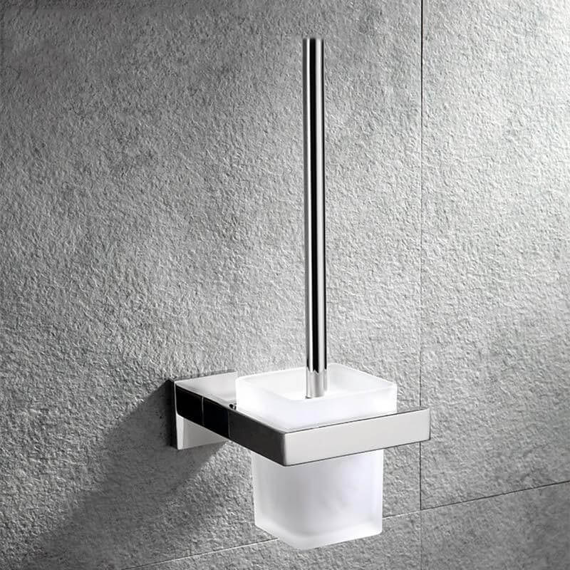 Stainless Steel Bathroom Hardware Set Mirror Chrome Polished Towel Rack Toilet Paper Holder Towel Bar Hook Bathroom Accessories - WELQUEEN