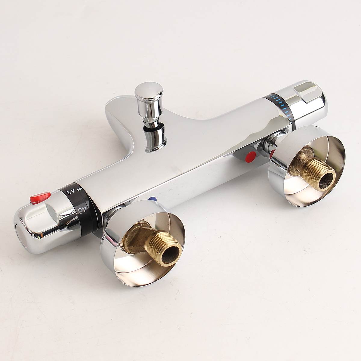 Bathroom Thermostatic Mixer Tap Hot And Cold Bathroom Mixer Mixing Valve Bathtub Faucet Thermostatic Shower Faucets Set - WELQUEEN