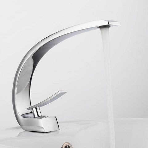 New Bath Basin Faucet Brass Chrome Faucet Brush Nickel Sink Mixer Tap Vanity Hot Cold Water Bathroom Faucets - WELQUEEN