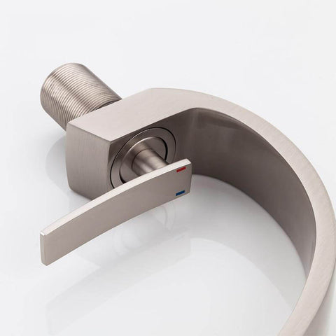 New Bath Basin Faucet Brass Chrome Faucet Brush Nickel Sink Mixer Tap Vanity Hot Cold Water Bathroom Faucets - WELQUEEN