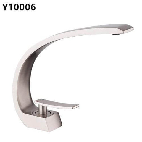 New Bath Basin Faucet Brass Chrome Faucet Brush Nickel Sink Mixer Tap Vanity Hot Cold Water Bathroom Faucets - WELQUEEN