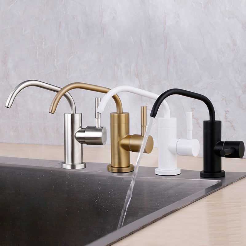 Stainless Steel Kitchen Direct Drinking Water Filter Tap Reverse Osmosis Water Filter Sink Faucet Single Handle Water Purifier - WELQUEEN