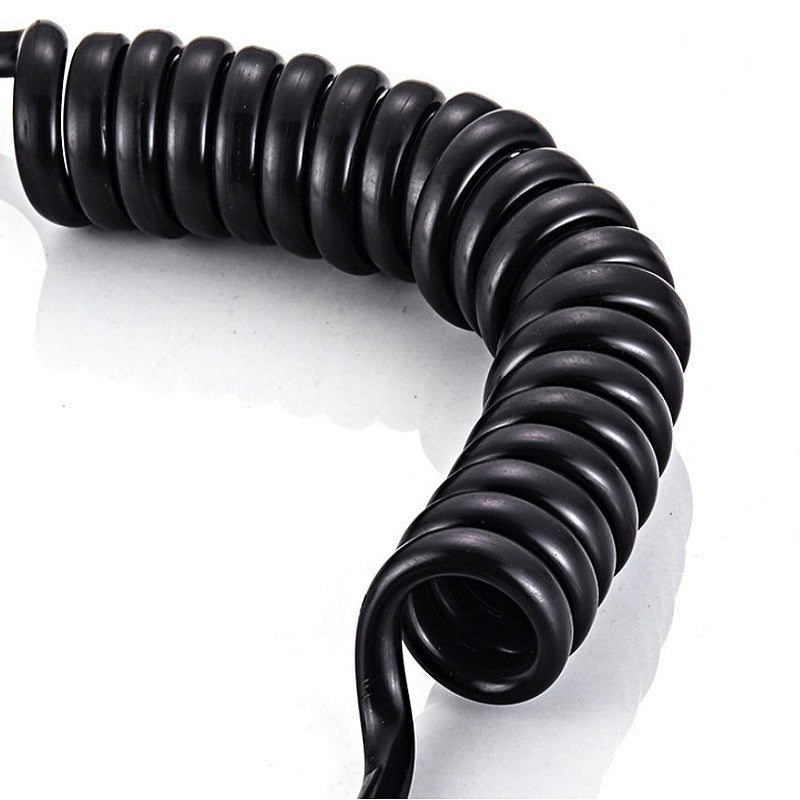 2Pcs Spring Flexible Shower Hose for Water Plumbing Toilet Bidet Sprayer Gun bathroom Accessories ABS tube 1.5m 2m 3m - WELQUEEN