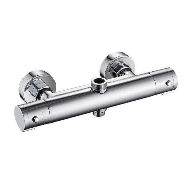 Thermostatic Shower Faucets Mixer Tap Hot And Cold Bathtub Faucet Bathroom Mixer Wall Mounted Mixer Brass Control Rain - WELQUEEN
