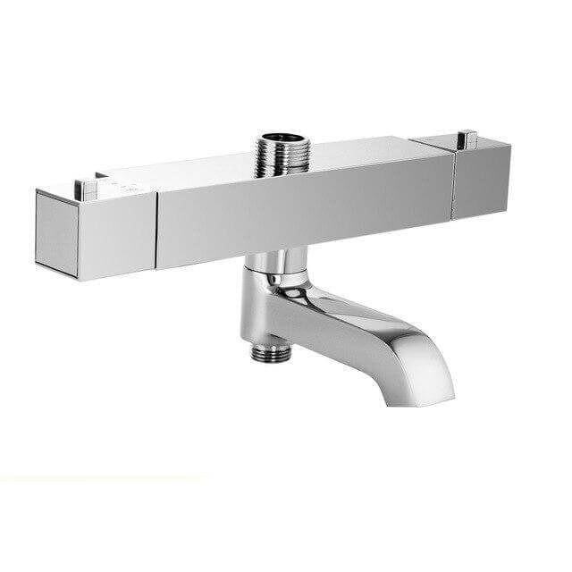 Thermostatic Shower Faucets Mixer Tap Hot And Cold Bathtub Faucet Bathroom Mixer Wall Mounted Mixer Brass Control Rain - WELQUEEN