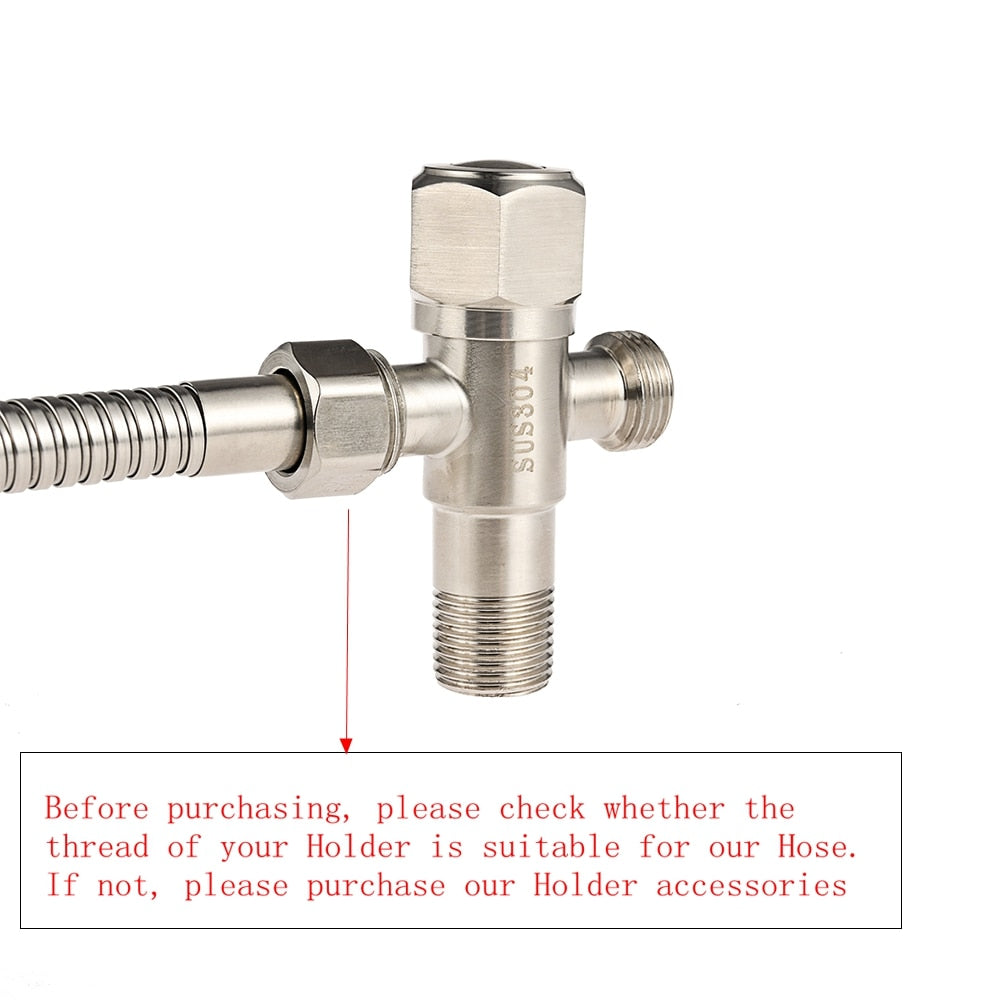 Handheld Toilet Bidet Faucet Sprayer Stainless Steel Bathroom Hand Bidet Spraye Set Toilet Self Cleaning Shower Head No Punch - WELQUEEN