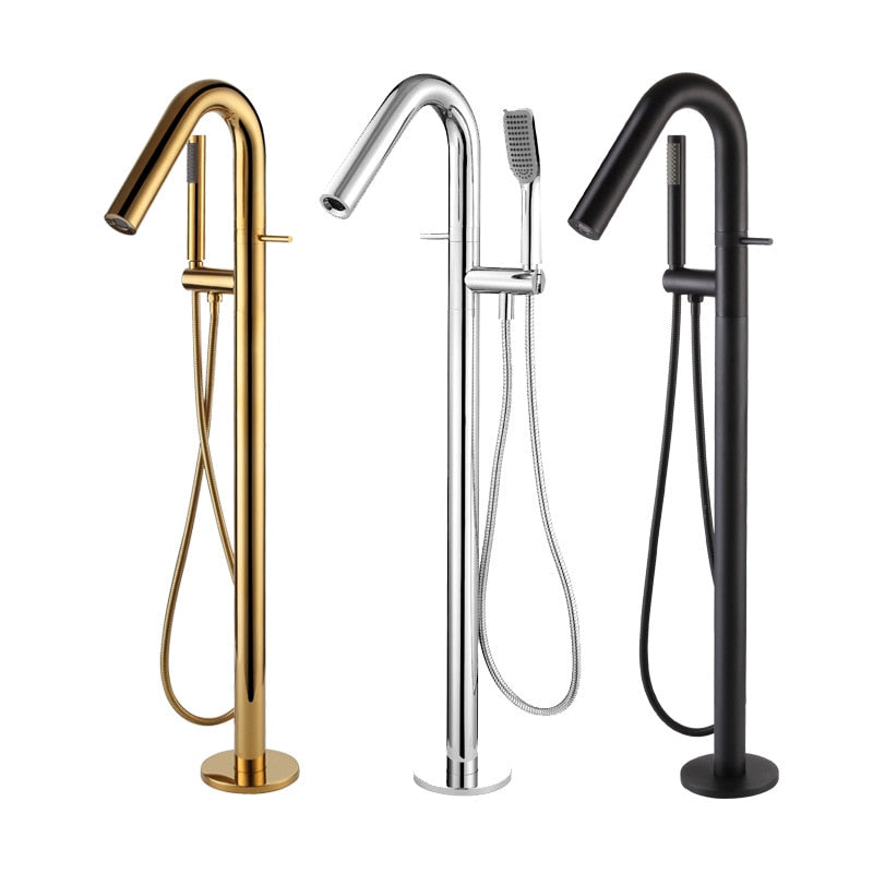 Bathtub Faucet Set Freestanding Bathtub Faucet Bathtub Taps Black Tub Faucet Bathtub Mixer Bathtube Faucet Bath Faucet Gold - WELQUEEN HOME DECOR
