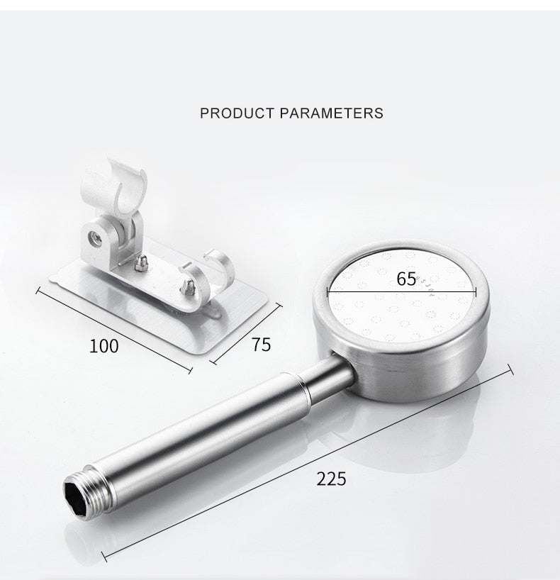 304 Stainless Steel Shower Head Pressurized Bath Shower Shower Single Head Shower Pressurized Bath Shower Head - WELQUEEN
