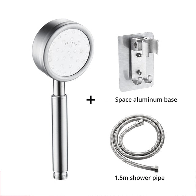 304 Stainless Steel Shower Head Pressurized Bath Shower Shower Single Head Shower Pressurized Bath Shower Head - WELQUEEN