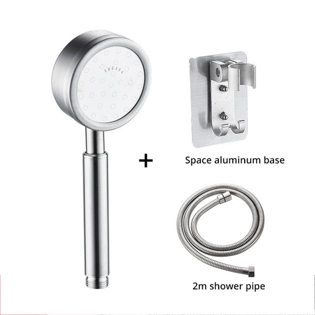 304 Stainless Steel Shower Head Pressurized Bath Shower Shower Single Head Shower Pressurized Bath Shower Head - WELQUEEN