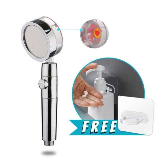 High Pressure Water Saving Spray Shower Head 360 Rotated Rainfall Shower Head Fan Bath Hand-held Pressurized Massage Shower Head - WELQUEEN