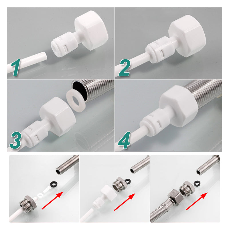 Stainless Steel Kitchen Direct Drinking Water Filter Tap Reverse Osmosis Water Filter Sink Faucet Single Handle Water Purifier - WELQUEEN