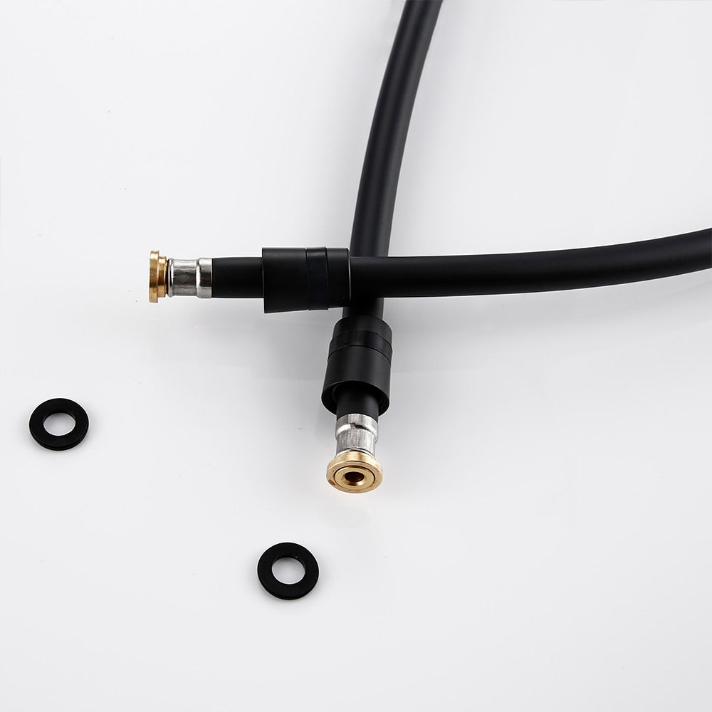 1.5m Shower Hose Flexible Matte Black PVC Shower Explosion-proof Home Bathroom Pipe Fittings Hose - WELQUEEN