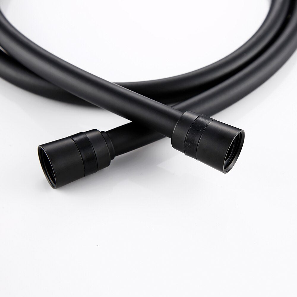 1.5m Shower Hose Flexible Matte Black PVC Shower Explosion-proof Home Bathroom Pipe Fittings Hose - WELQUEEN