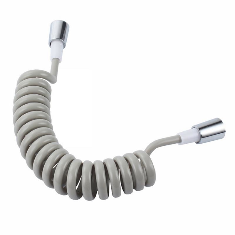2Pcs Spring Flexible Shower Hose for Water Plumbing Toilet Bidet Sprayer Gun bathroom Accessories ABS tube 1.5m 2m 3m - WELQUEEN