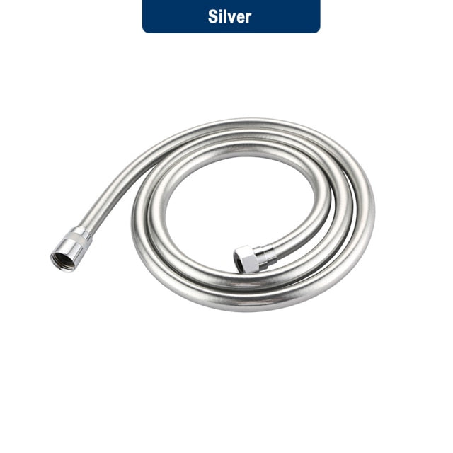 New Bathroom Shower Hose High Pressure PVC Handheld Shower Plumbing Flexible Hose GI/2 Universal Interface Anti Winding Fixture - WELQUEEN