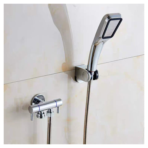 Bathroom Faucet Valve Angle Valve Single Inlet Double Outlet Double Control Valve for Shower Head Toilet Sink Basin Water Heater - WELQUEEN