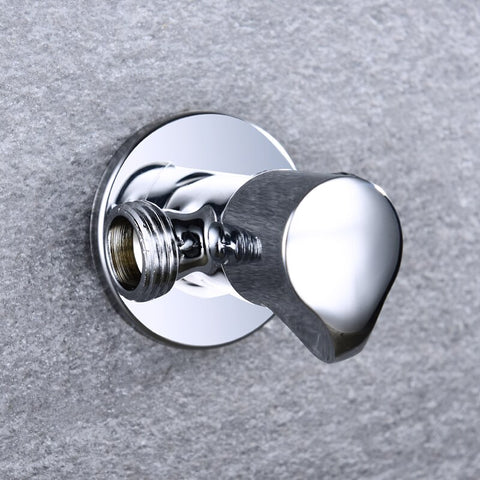 Solid Brass 1 In 2 Out High Quality Triangle Valve Wall Mount Bathroom Toilet Faucet Angle Switch G1/2