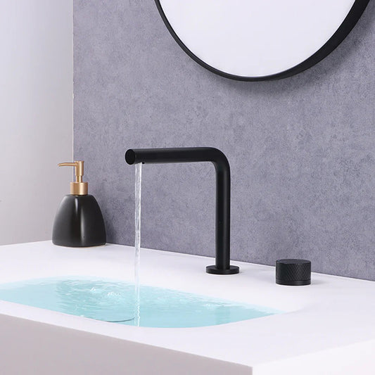 dual hole single handle bathroom sink faucets