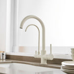 Pull Out Kitchen Faucets With Water Filter Tap Three Ways Brass Sink Mixer Kitchen Faucet Dual Handles