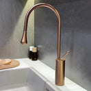 Pull-Out Kitchen Faucet 360° Swivel Chrome Kitchen Sink Faucet Water Drop Brass Single Handle Sink Faucet