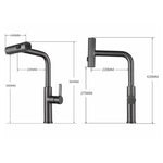 Multifunctional Pull-Out Waterfall Kitchen Faucets Rotatable Kitchen Sink Water Tap