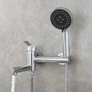 Brass Bathtub Faucet Set Bathroom Wall Mounted Bathtub Faucet with Bidet Sprayer for Showering