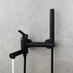 Brass Bathtub Faucet Set Bathroom Wall Mounted Bathtub Faucet with Bidet Sprayer for Showering