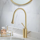 Basin Faucets Modern White Bathroom Faucet Waterfall faucets Single Hole Cold and Hot Water Tap Basin Faucet Mixer Taps