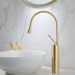 Basin Faucets Modern White Bathroom Faucet Waterfall faucets Single Hole Cold and Hot Water Tap Basin Faucet Mixer Taps