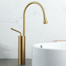 Basin Faucets Modern White Bathroom Faucet Waterfall faucets Single Hole Cold and Hot Water Tap Basin Faucet Mixer Taps