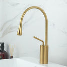 Basin Faucets Modern White Bathroom Faucet Waterfall faucets Single Hole Cold and Hot Water Tap Basin Faucet Mixer Taps