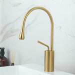 Basin Faucets Modern White Bathroom Faucet Waterfall faucets Single Hole Cold and Hot Water Tap Basin Faucet Mixer Taps