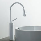 Basin Faucets Modern White Bathroom Faucet Waterfall faucets Single Hole Cold and Hot Water Tap Basin Faucet Mixer Taps