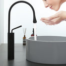 Basin Faucets Modern White Bathroom Faucet Waterfall faucets Single Hole Cold and Hot Water Tap Basin Faucet Mixer Taps