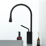 Basin Faucets Modern White Bathroom Faucet Waterfall faucets Single Hole Cold and Hot Water Tap Basin Faucet Mixer Taps