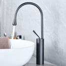 Basin Faucets Modern White Bathroom Faucet Waterfall faucets Single Hole Cold and Hot Water Tap Basin Faucet Mixer Taps