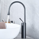 Basin Faucets Modern White Bathroom Faucet Waterfall faucets Single Hole Cold and Hot Water Tap Basin Faucet Mixer Taps