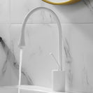 Basin Faucets Modern White Bathroom Faucet Waterfall faucets Single Hole Cold and Hot Water Tap Basin Faucet Mixer Taps