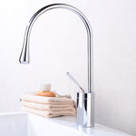 Basin Faucets Modern White Bathroom Faucet Waterfall faucets Single Hole Cold and Hot Water Tap Basin Faucet Mixer Taps