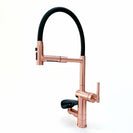 Kitchen Faucet with Cup Washer Pull Down Sprayer Stainless Steel Kitchen Sink Faucet with Deck Plate Glass Rinser Single Hole Brushed Nickel