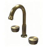 2 Handles 3 Holes Widespread Bathroom Sink Faucet Antique Brass Bathroom Vanity Faucet Basin Mixer Tap Faucet
