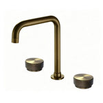 2 Handles 3 Holes Widespread Bathroom Sink Faucet Antique Brass Bathroom Vanity Faucet Basin Mixer Tap Faucet