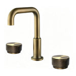 2 Handles 3 Holes Widespread Bathroom Sink Faucet Antique Brass Bathroom Vanity Faucet Basin Mixer Tap Faucet