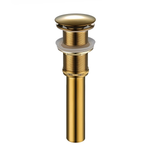 Brass Pop-up Sink Drain with Detachable Basket Stopper | Bathroom Faucet Vessel Vanity Sink Strainer(with overflow)