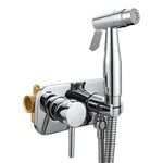 Brass Bidet Sprayer Set Hot and Cold Water Toilet Sprayer Kit Hand Held Bidet Sprayer Diaper Sprayer Shattaf