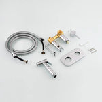 Brass Bidet Sprayer Set Hot and Cold Water Toilet Sprayer Kit Hand Held Bidet Sprayer Diaper Sprayer Shattaf