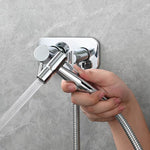 Brass Bidet Sprayer Set Hot and Cold Water Toilet Sprayer Kit Hand Held Bidet Sprayer Diaper Sprayer Shattaf
