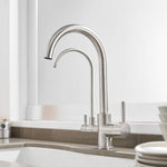 Pull Out Kitchen Faucets With Water Filter Tap Three Ways Brass Sink Mixer Kitchen Faucet Dual Handles