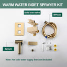 Toilet Concealed Hot and Cold Bidet Spray Set Handheld Bidet Sprayer for Toilet Brass Handheld Bidets Sprayer for Toilets Warm Water